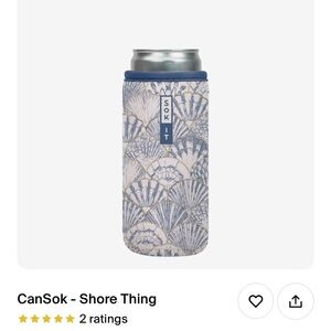 Sok It Can Cooler with Seashell Design